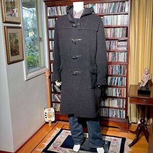 Gloverall Duffel Coat Charcoal Grey Wool